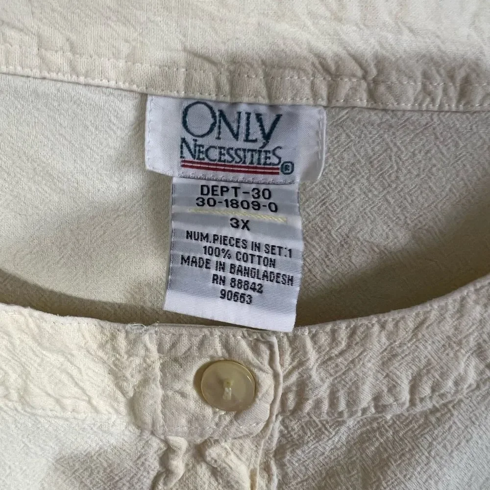 Only necessities vintage 3x blouse‎